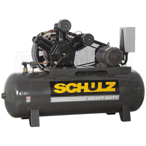 Schulz 10120HW40X-3 V-Series 10-HP 120-Gallon Two-Stage Air Compressor (460V 3-Phase)