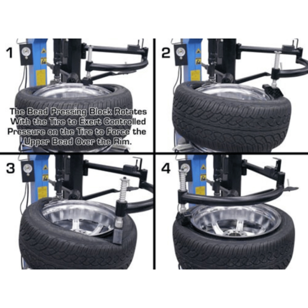 Atlas TC755EZ Tire Changer + WB49-2 Wheel Balancer Combo Package - Image 10