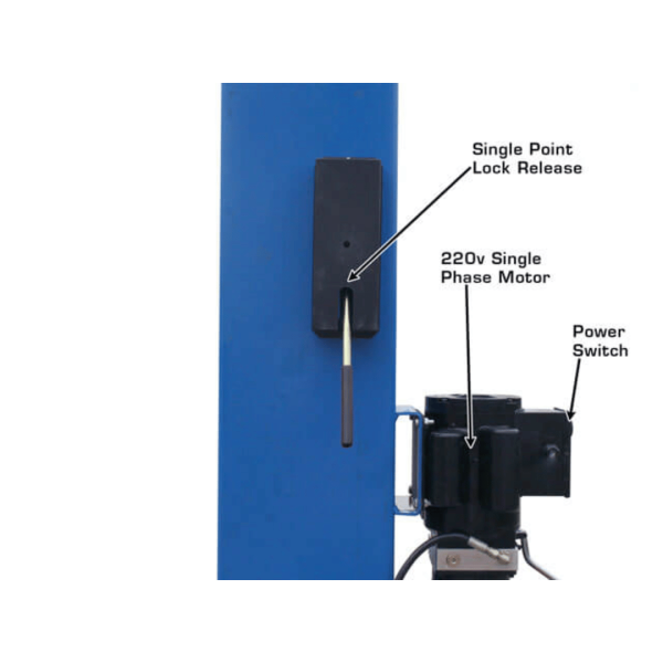Atlas BP8000 8,000 lb Capacity Baseplate 2-Post Lift - Image 10