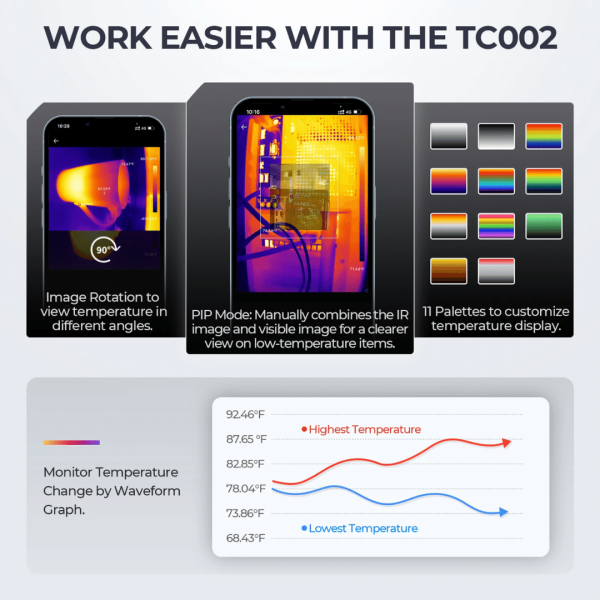 Topdon USA TC002 (iOS Devices) Portable Thermal Imaging Camera - Image 10
