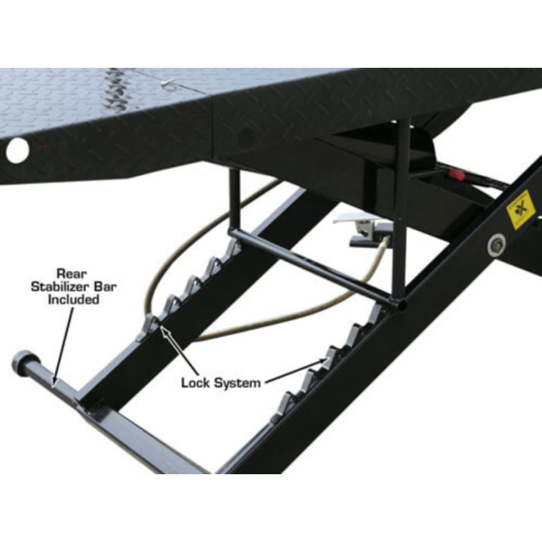 Atlas Cyclelift Air Operated 1,000 lb Capacity Motorcycle Lift - Image 10