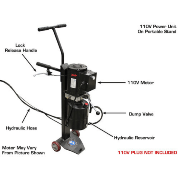 Atlas 6MR Portable Mid-Rise 6,000 lb Capacity Scissor Lift - Image 12