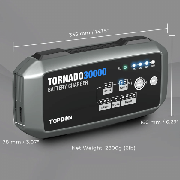 Topdon USA Tornado30000 Smart Battery Charger - Image 11