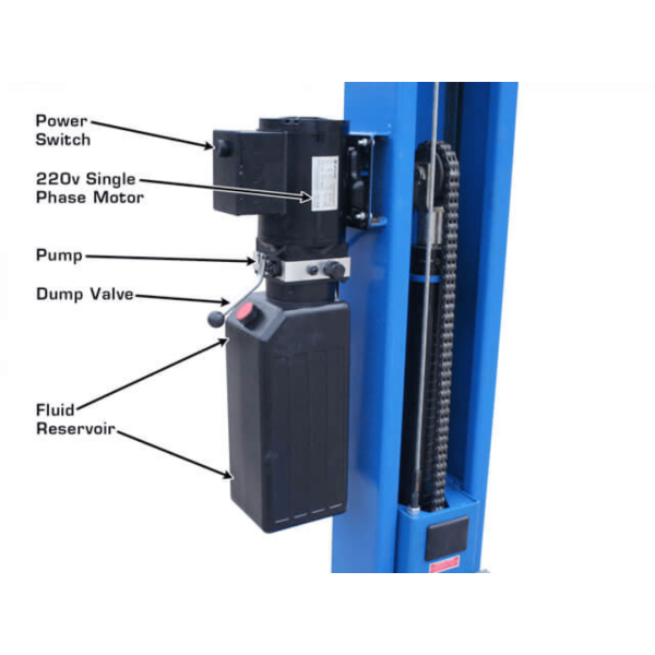 Atlas BP8000 8,000 lb Capacity Baseplate 2-Post Lift - Image 11