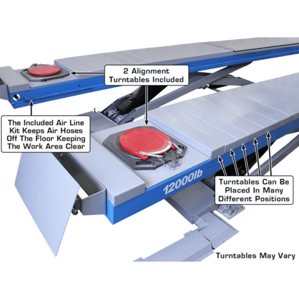 Atlas 12ASL 12,000 lb Capacity Alignment Scissor Lift - Image 14