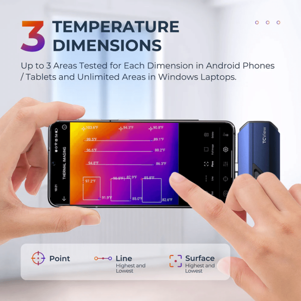 Topdon USA TC001 (Android Devices) Portable Thermal Imaging Camera - Image 12