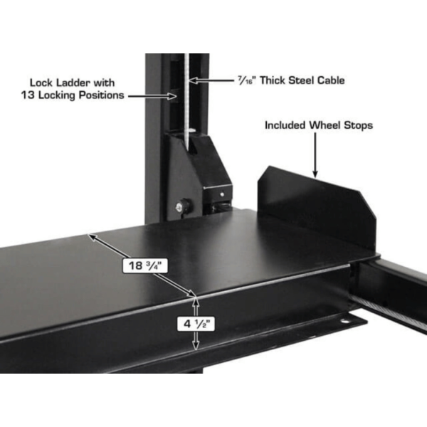 Atlas ALI Certified APEX 8 4-Post Lift + RJ35 Sliding Jacks Combo - Image 12