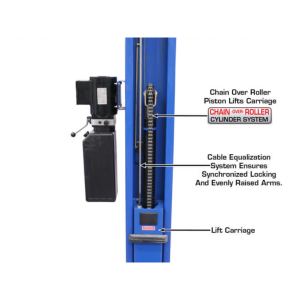 Atlas BP8000 8,000 lb Capacity Baseplate 2-Post Lift - Image 12