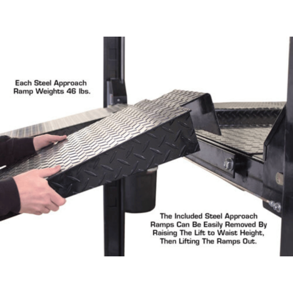Atlas Garage PRO8000EXT-L 4 Post Lift + RJ35 Sliding Jacks Combo - Image 12