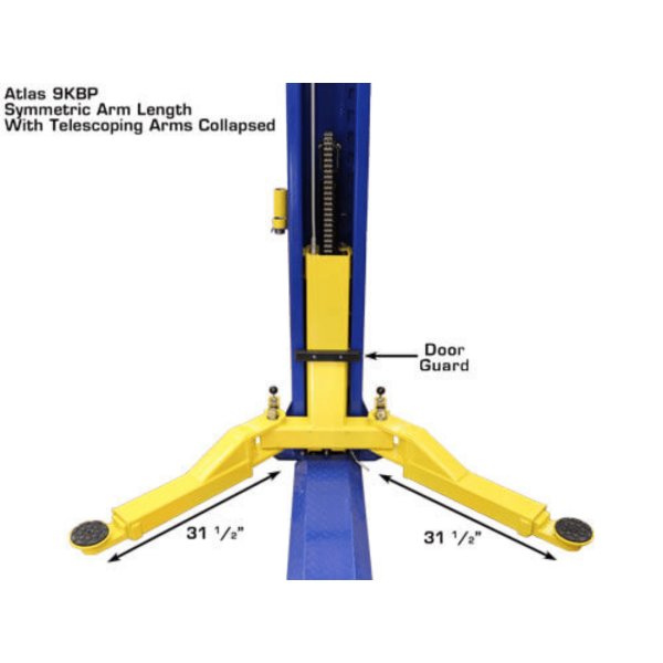 Atlas 9KBPX 9,000 lb Baseplate 2-Post  Lift - Image 12