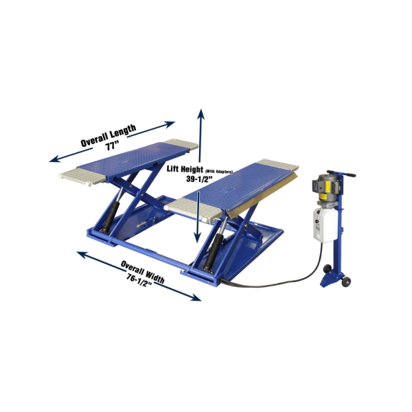 Tuxedo MR6K-38 6,000 LB Mid-Rise Portable Scissor Lift - Image 12