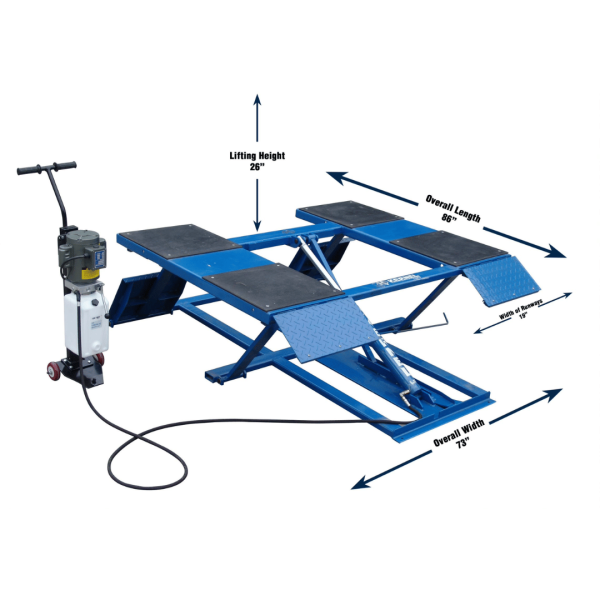Tuxedo LR-26-PAD 6,000 lb Low-Rise Scissor Lift - Image 12