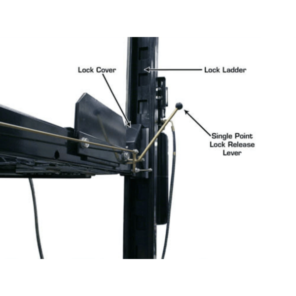 Atlas Garage PRO8000EXT Extra Tall Portable Hobbyist 8,000 lb. Capacity 4-Post Lift - Image 13