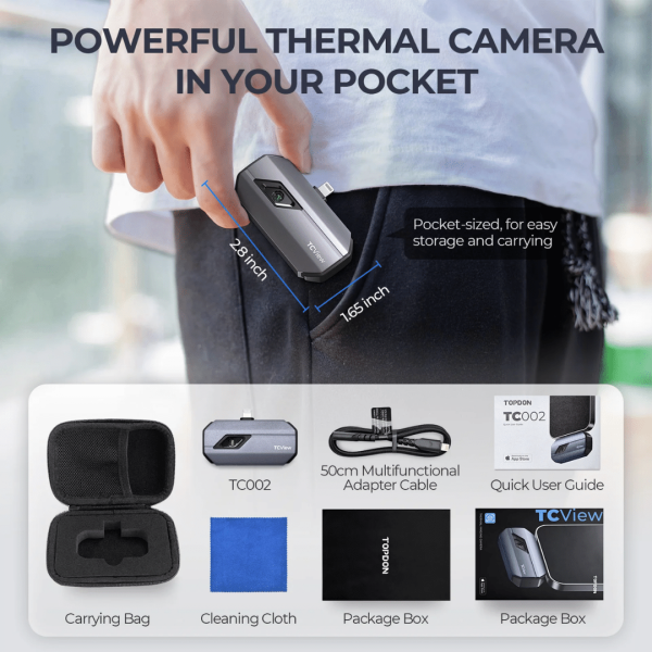Topdon USA TC002 (iOS Devices) Portable Thermal Imaging Camera - Image 13