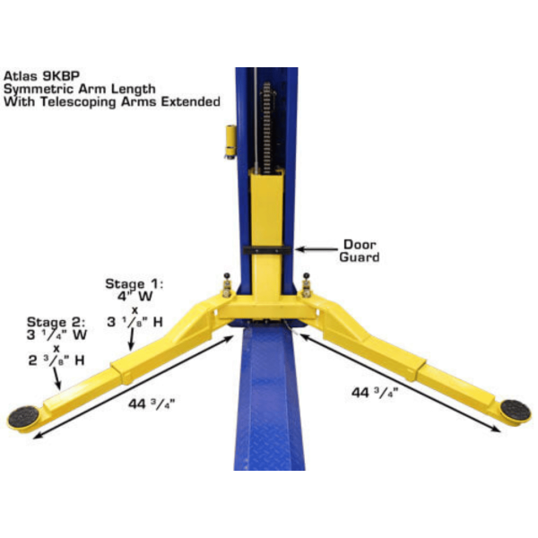 Atlas 9KBPX 9,000 lb Baseplate 2-Post  Lift - Image 13