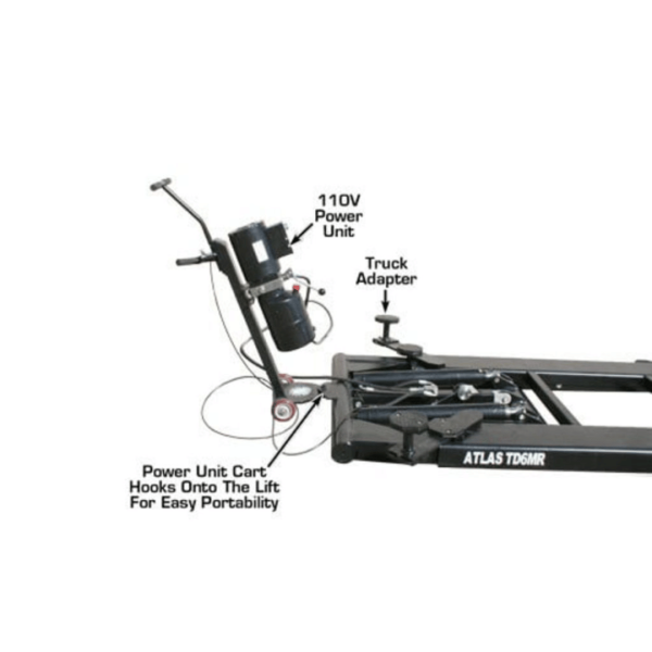 Atlas 6MR Portable Mid-Rise 6,000 lb Capacity Scissor Lift - Image 14
