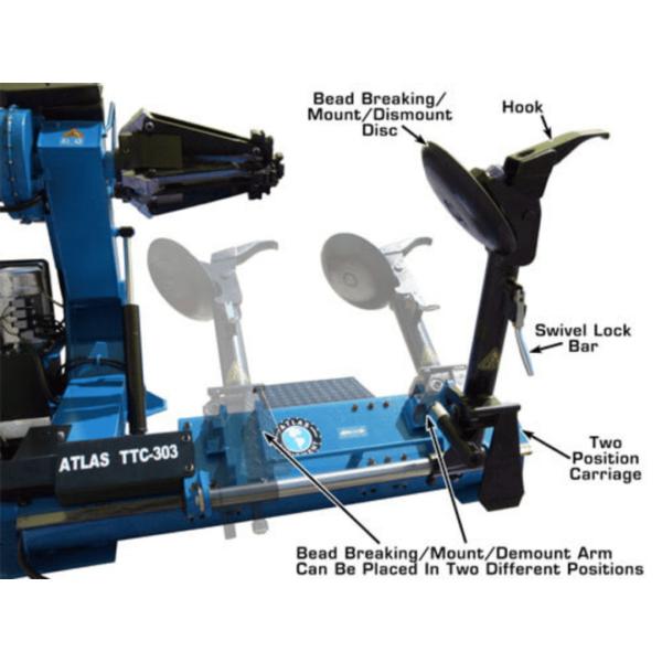 Atlas TTC303 Large Truck Tire Changer - Image 14