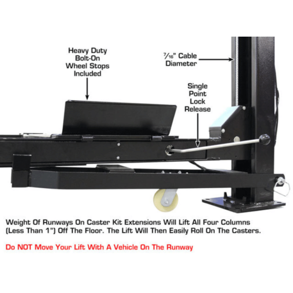 Atlas ALI Certified APEX9 4-Post Lift + RJ6 Rolling Bridge Jacks Combo - Image 14