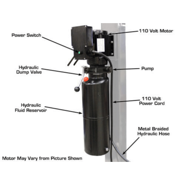Atlas Garage PRO8000EXT-L 4 Post Lift + RJ35 Sliding Jacks Combo - Image 16