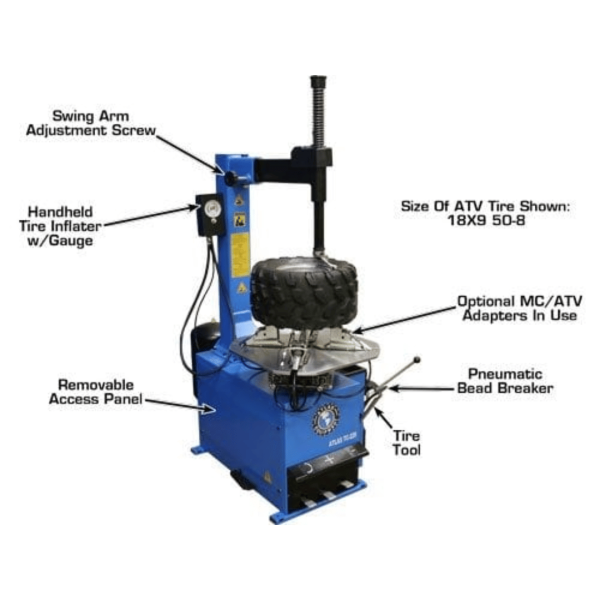 Atlas TC229 Tire Changer + PWB50 Wheel Balancer Combo Package - Image 6