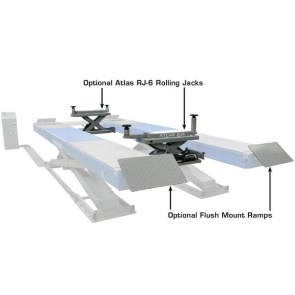 Atlas 12AWFSL 12,000 lb Capacity Alignment Scissor Lift with Wheels Free Lifts - Image 18