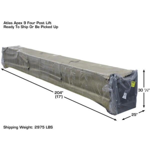 Atlas APEX9 ALI Certified Hobbyist 9,000 lb. Capacity 4-Post Lift - Image 18