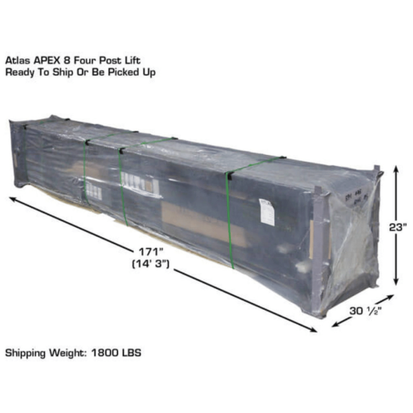 Atlas APEX8 ALI Certified Hobbyist 8,000 lb. Capacity 4-Post Lift - Image 18
