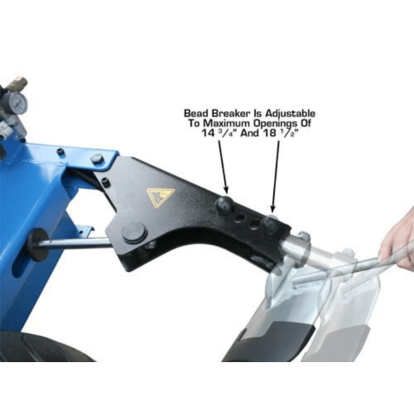 Atlas TC289DAA Extra Large Rim-Clamp Tire Changer with Dual Assist Arms - Image 18