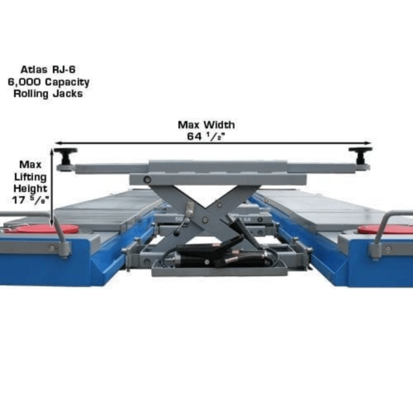Atlas 12ASL Alignment Scissor Lift and RJ-6 Rolling Jack Combo - Image 19