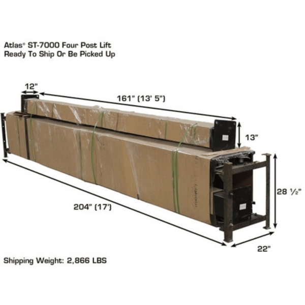 Atlas Garage PRO7000ST Super Tall 7,000 lb. Capacity 4-Post Lift - Image 18