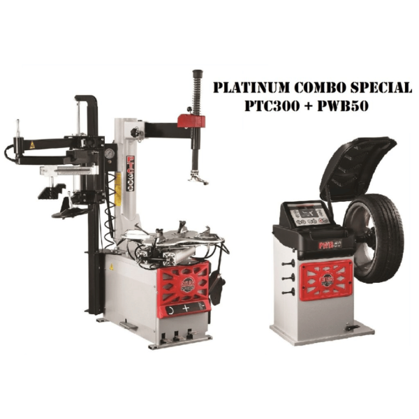 Atlas Platinum PTC300 Tire Changer + PWB50 Wheel Balancer Combo Package - Image 2