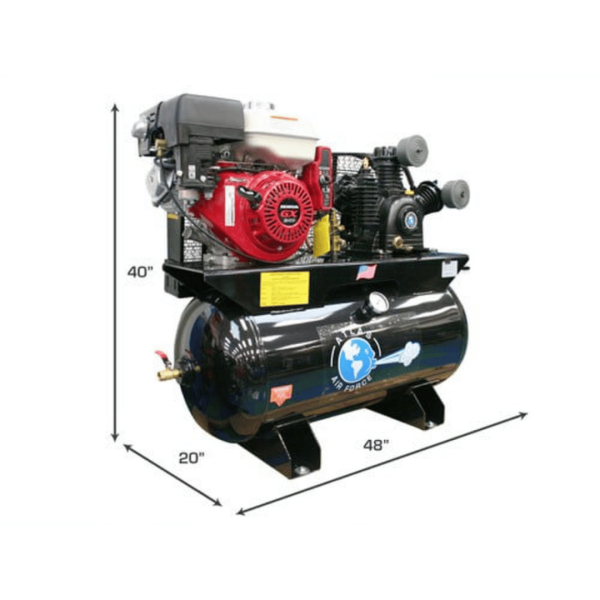 Atlas Air Force AF17G 8HP 30 Gallon Gas-Powered Air Compressor - Image 2