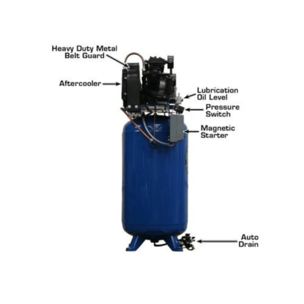 Atlas Air Force AF9PLUS-17 7.5HP Commercial Compressor with Plus Package - Image 2