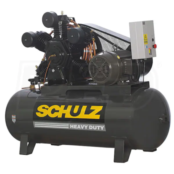 Schulz V-Series 20120HWV80X-3 20-HP 120-Gallon Two-Stage Air Compressor (460V 3-Phase)