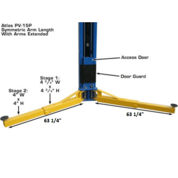 Atlas PV15PX 15,000 lb Overhead 2-Post Lift - Image 20