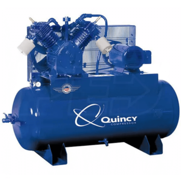 Quincy 4153DS12HCA46 QT Pro 15-HP 120-Gallon Two-Stage Air Compressor (460V 3-Phase)