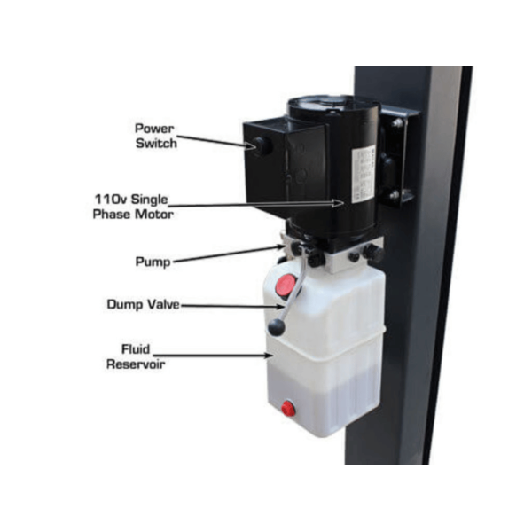 Atlas 408SL Super Deluxe Portable Hobbyist 8,000 lb. Capacity 4-Post Lift - Image 23
