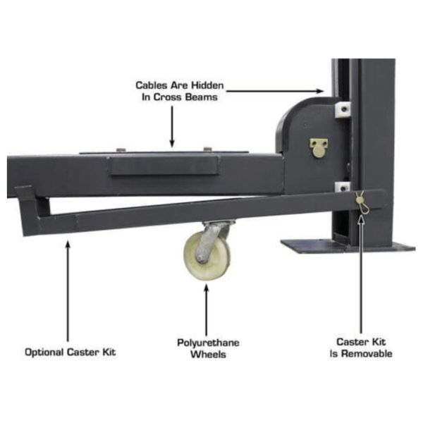 Atlas 408SL Super Deluxe Portable Hobbyist 8,000 lb. Capacity 4-Post Lift - Image 22