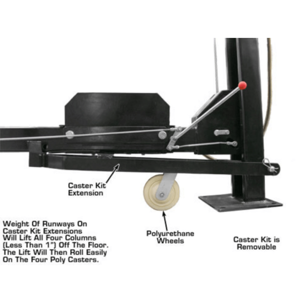 Atlas Garage PRO8000EXT Extra Tall Portable Hobbyist 8,000 lb. Capacity 4-Post Lift - Image 27