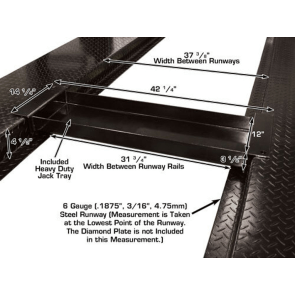 Atlas Garage PRO8000EXT 4 Post Lift + RJ35 Sliding Jacks Combo - Image 26