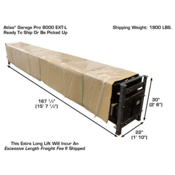 Atlas Garage PRO8000EXT-L 4 Post Lift + RJ35 Sliding Jacks Combo - Image 26