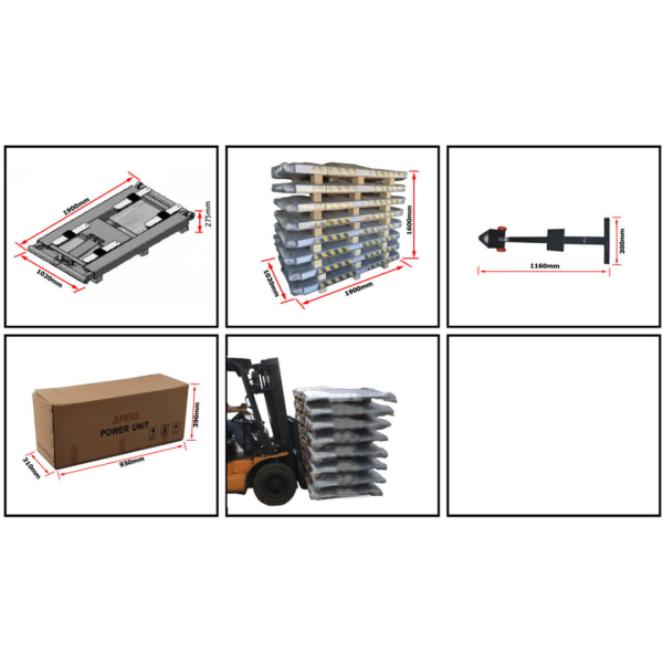 Amgo MR06 6,000 lb Mid-Rise Portable Scissor Lift - Image 6