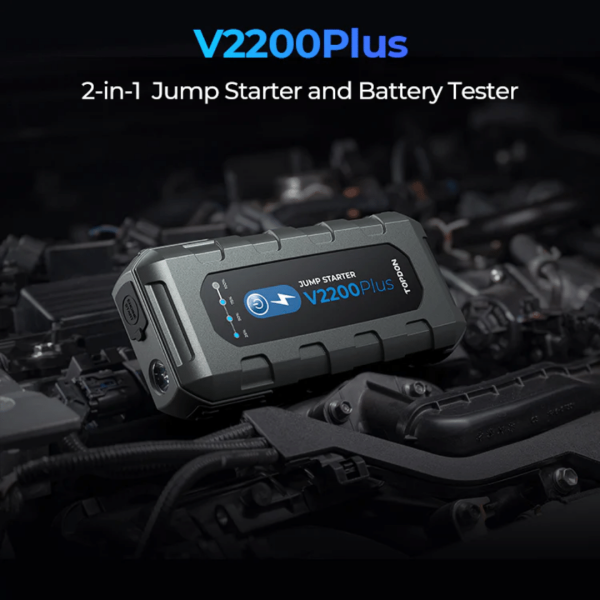 Topdon USA V2200Plus 2-in-1 Jump Pack & Battery Tester - Image 2