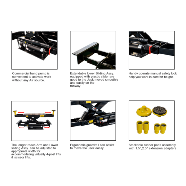 Amgo J5H 5,000 lb Sliding Jack - Image 2