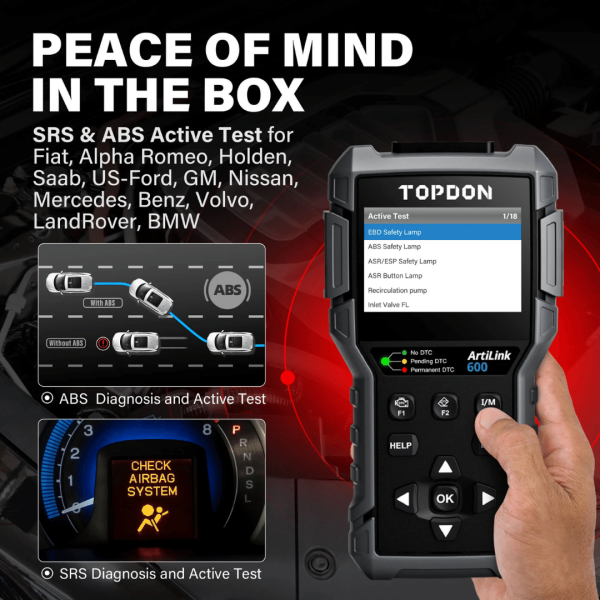 Topdon USA ArtiLink600 Automotive Computer Scan Tool - Image 2