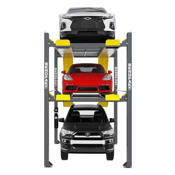 BendPak HD-973PX 9,000 and 7,000 Lb. Capacity Three-Level Parking Lift - Image 2