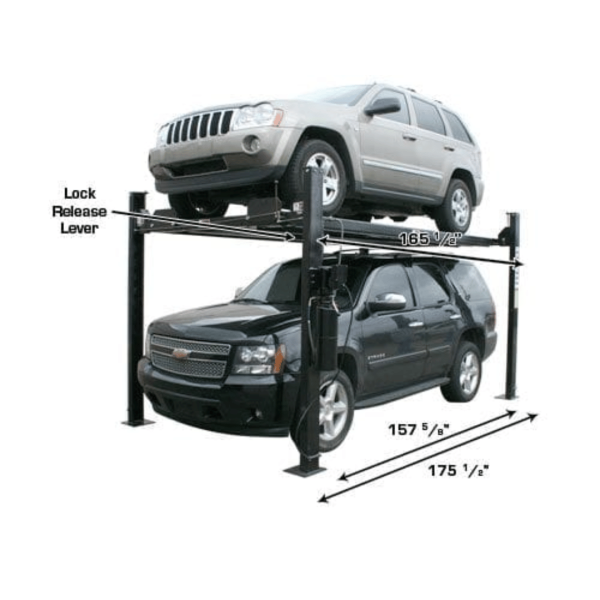 Atlas Garage PRO8000EXT Extra Tall Portable Hobbyist 8,000 lb. Capacity 4-Post Lift - Image 2
