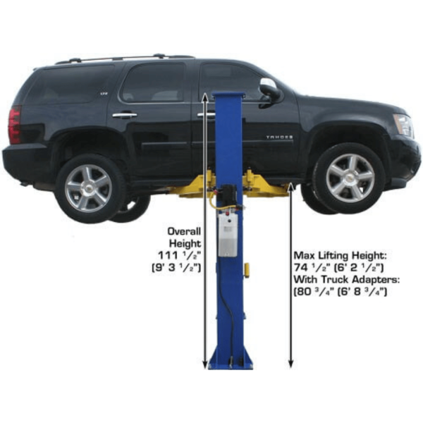 Atlas 9KBPX 9,000 lb Baseplate 2-Post  Lift - Image 2