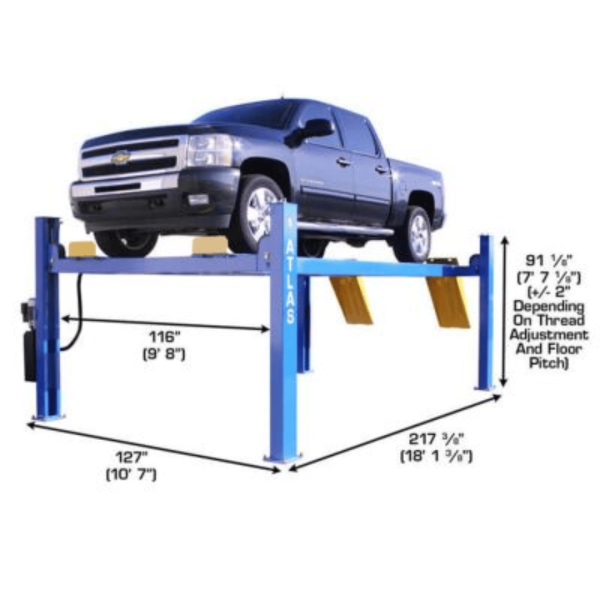 Atlas ATTD-414 14000 lb Commercial 4-Post Lift - Image 2