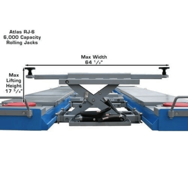 Atlas 12AWFSL Alignment Scissor Lift and RJ-6 Rolling Jack Combo - Image 19